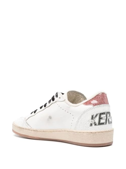 Sneaker in vitello bianco e rosa pesca Golden Goose | GWF00117F00543211141